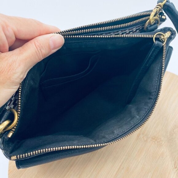 Fossil Messenger Bag Womens Medium Multicolor Leather Crossbody Purse - Picture 12 of 16